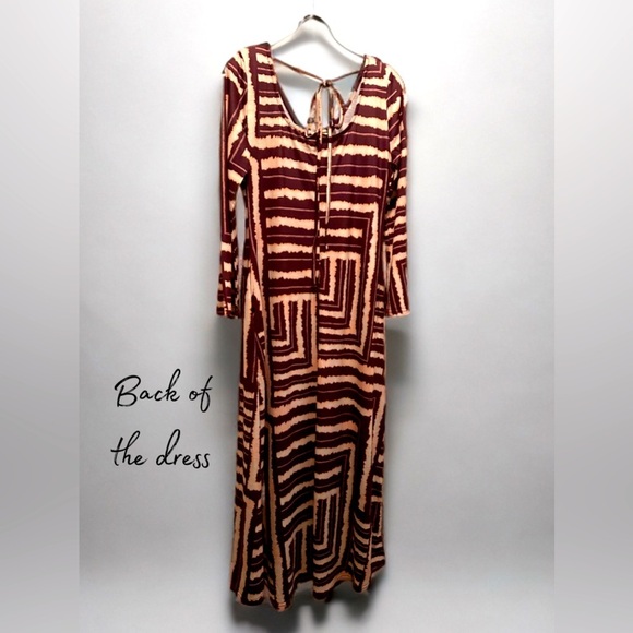 NWT Women’s Bohemian Style Casual Maxi Beach Dress Multi Color Size M - Picture 6 of 7